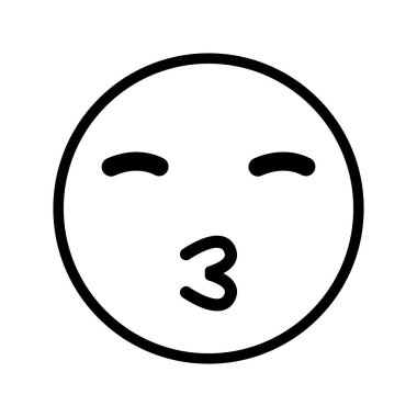 emoticon simgesi vektör şablon logo tasarımı