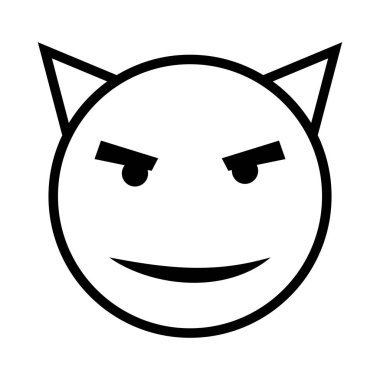 emoticon simgesi vektör şablon logo tasarımı