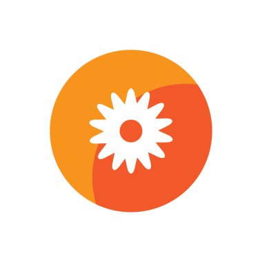 çiçek simgesi vektör şablonu illüstrasyon logo tasarımı