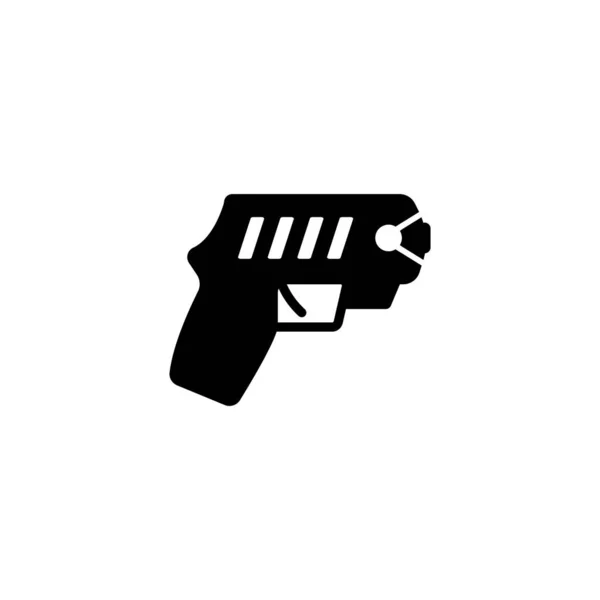 Гладкий Пістолет Значок Векторний Шаблон Ілюстрація Логотип Дизайн — стоковий вектор