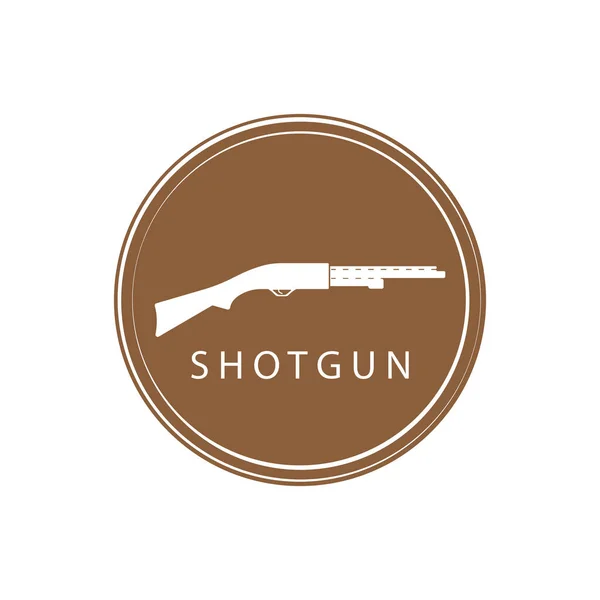 stock vector shotgun weapon icon vector template illustration logo design