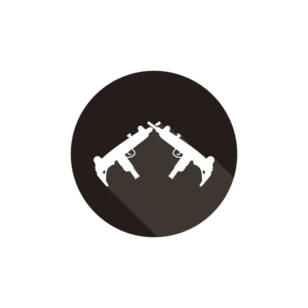 Uzi Icon Vector Template Illustration Logo Design — Stock Vector