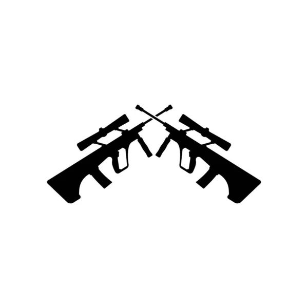 Aug Arma Ícone Vetor Modelo Ilustração Logotipo Design —  Vetores de Stock