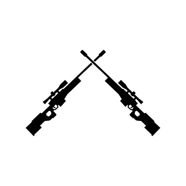 Awm Icono Arma Vector Plantilla Ilustración Logo Diseño — Vector de stock