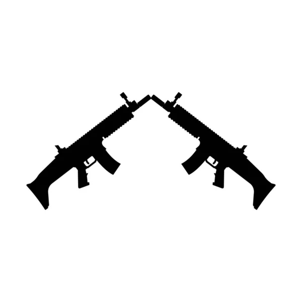 Cicatrice Pistolet Icône Vectoriel Modèle Illustration Logo Conception — Image vectorielle