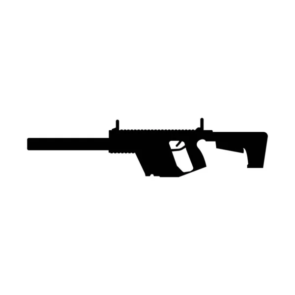 Gun Ikon Vektor Mall Illustration Logotyp Design — Stock vektor