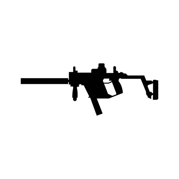 Пістолет Іконка Векторний Шаблон Ілюстрація Логотип Дизайн — стоковий вектор