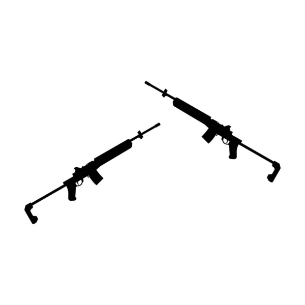 Návrh Loga Vektorové Šablony Ikon Střelných Zbraní — Stockový vektor