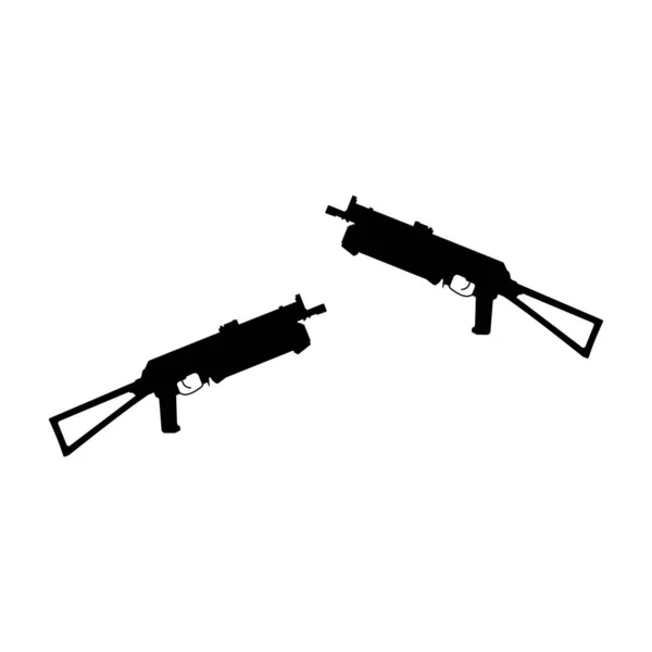 Armas Fogo Ícone Vetor Modelo Ilustração Logotipo Design —  Vetores de Stock