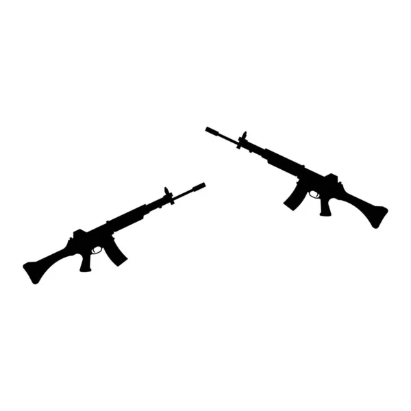 Vuurwapens Pictogram Vector Template Illustratie Logo Ontwerp — Stockvector