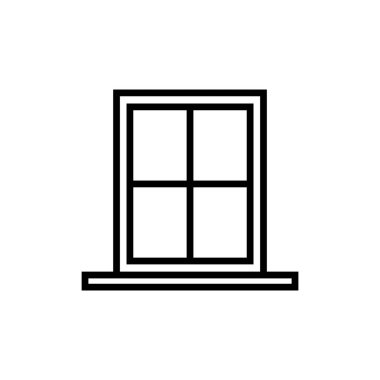 pencere simgesi vektör şablonu çizim logosu tasarımı