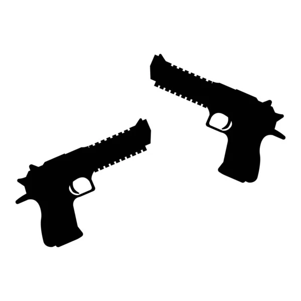 Icono Armas Fuego Vector Plantilla Ilustración Logo Diseño — Vector de stock