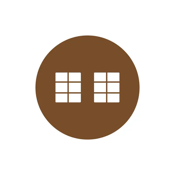 Іконка Вікна Векторний Шаблон Ілюстрація Логотип Дизайн — стоковий вектор