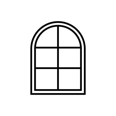 pencere simgesi vektör şablonu çizim logosu tasarımı