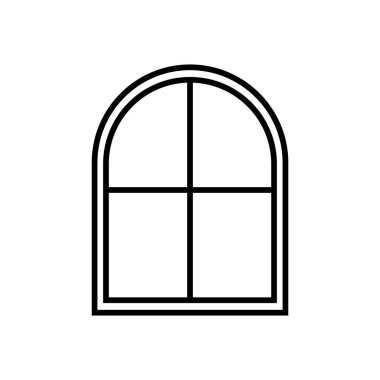 pencere simgesi vektör şablonu çizim logosu tasarımı