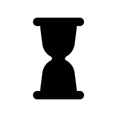 kum saati simgesi vektör şablonu çizim logosu tasarımı