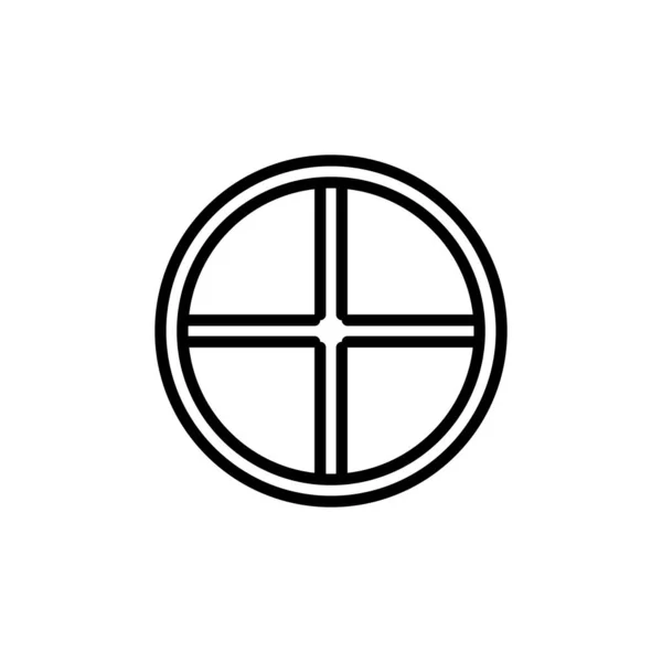 Іконка Вікна Векторний Шаблон Ілюстрація Логотип Дизайн — стоковий вектор