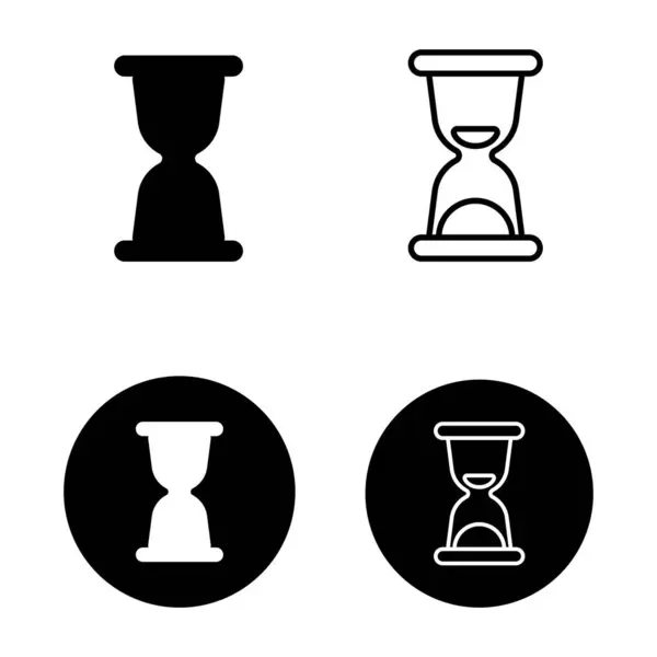 Icône Sablier Modèle Vectoriel Illustration Logo Design — Image vectorielle