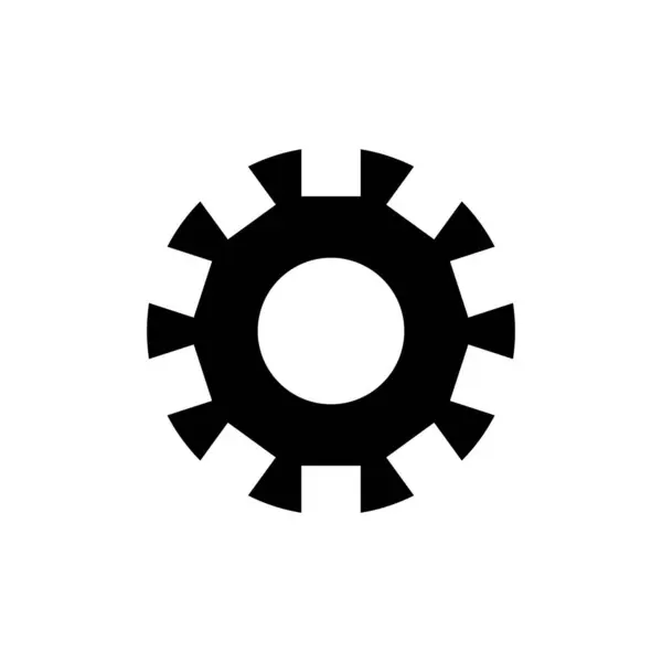 Ícone Engrenagem Modelo Vetor Ilustração Logotipo Design —  Vetores de Stock