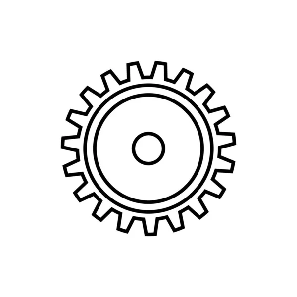 Icono Engranaje Vector Plantilla Ilustración Logo Diseño — Archivo Imágenes Vectoriales