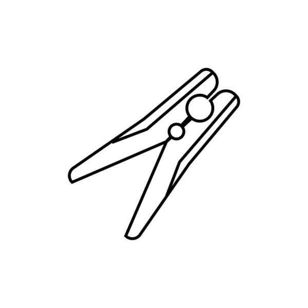 Doek Pin Vector Sjabloon Illustratie Logo Ontwerp — Stockvector
