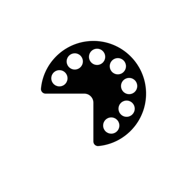 Χρώμα Δίσκο Εικονίδιο Διάνυσμα Πρότυπο Εικονογράφηση Λογότυπο Σχεδιασμό — Διανυσματικό Αρχείο