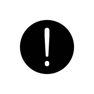 ünlem işareti simgesi vektör şablonu logo tasarımı