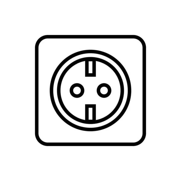 Значок Сокета Векторний Шаблон Ілюстрація Логотип Дизайн — стоковий вектор
