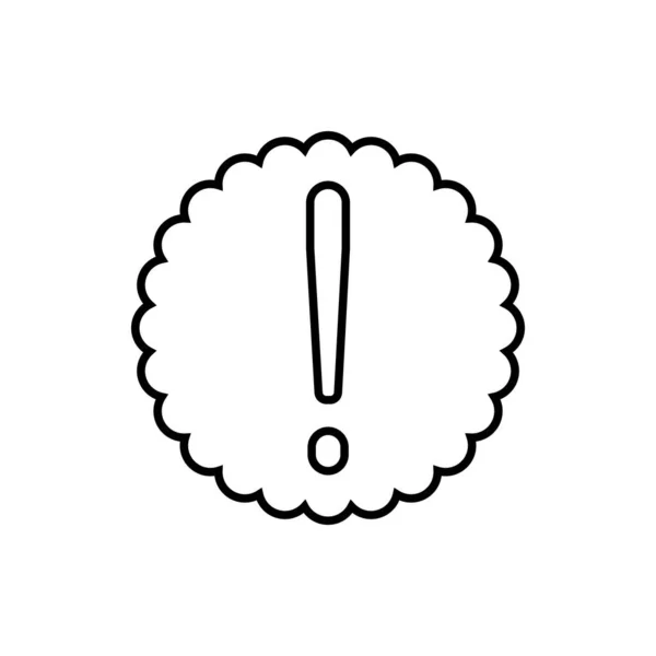 Восклицательный Знак Иконки Векторного Шаблона Иллюстрации Дизайн Логотипа — стоковый вектор