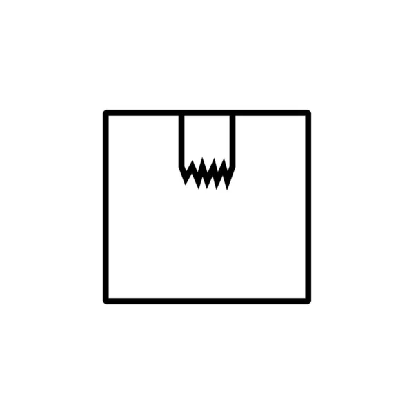 Cardboard Icon Vector Template Illustration Logo Design — Stock Vector