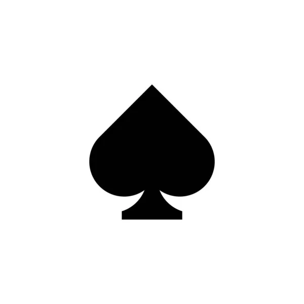 Glücksspiel Karte Symbol Vektor Vorlage Illustration Logo Design — Stockvektor