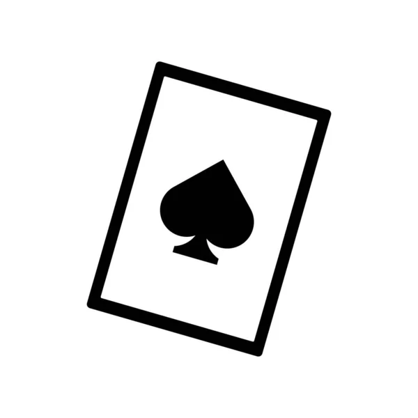 Cartão Jogo Ícone Vetor Modelo Ilustração Logotipo Design — Vetor de Stock