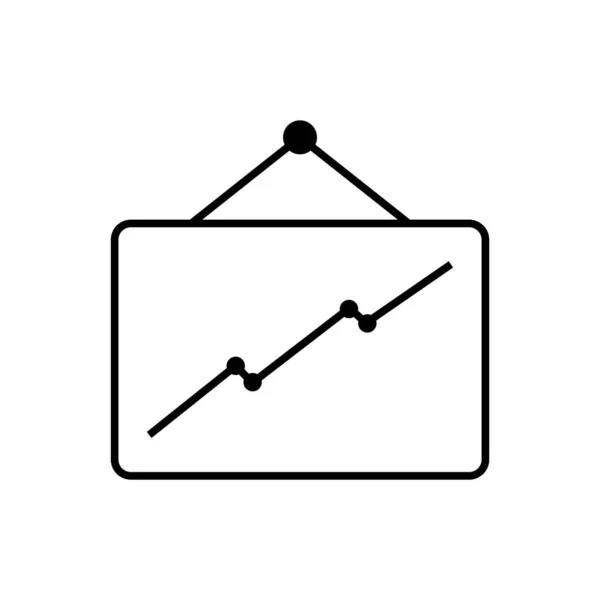 Statisztika Ikon Vektor Sablon Illusztráció Logó Tervezés — Stock Vector