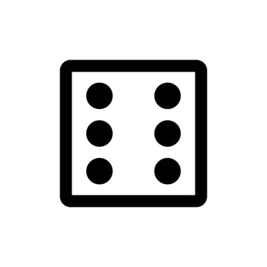 zar simgesi vektör şablonu çizim logosu tasarımı