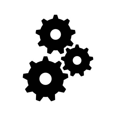 dişli simgesi vektör şablonu illüstrasyon logo tasarımı