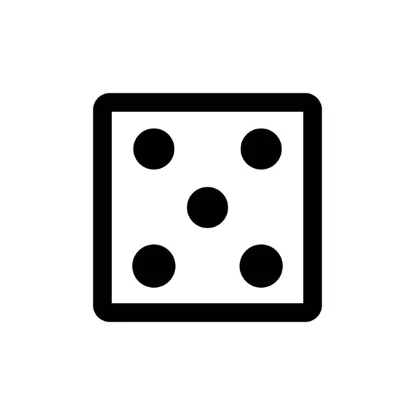 Дизайн Логотипа Векторного Шаблона Кубика — стоковый вектор