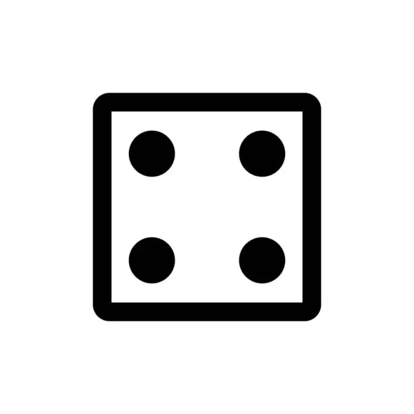 Дизайн Логотипа Векторного Шаблона Кубика — стоковый вектор