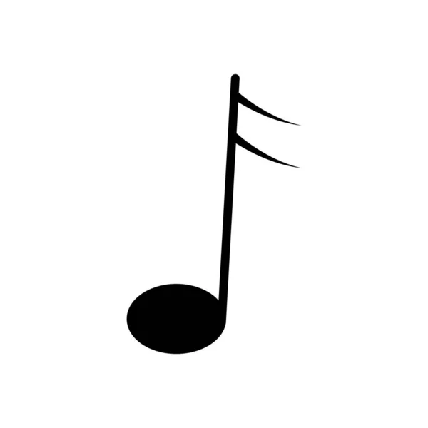 Muziek Nota Pictogram Vector Template Illustratie Logo Ontwerp — Stockvector
