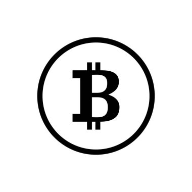 Dolar ve bitcoin simgesi vektör şablonu çizim logosu tasarımı