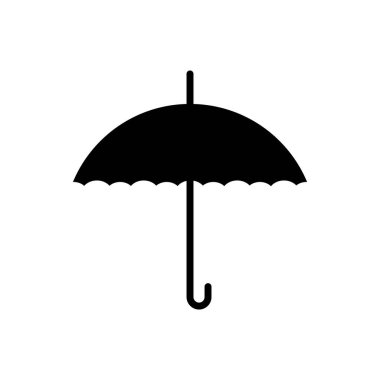 şemsiye simgesi vektör şablonu illüstrasyon logo tasarımı