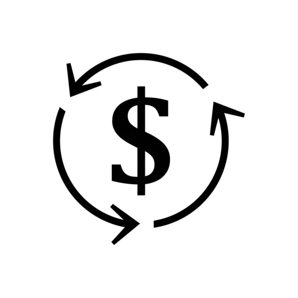 Dollar Bitcoin Icon Vector Template Illustration Logo Design — Stock Vector