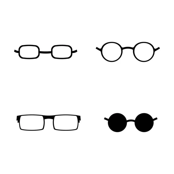 眼镜图标矢量模板图标图标设计 — 图库矢量图片