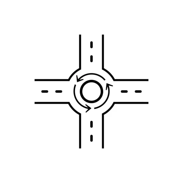 Camino Icono Vector Plantilla Ilustración Logo Diseño — Vector de stock