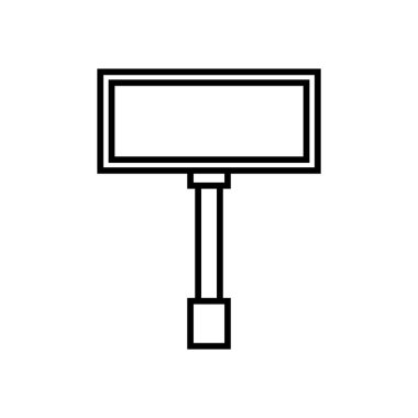 reklam panosu simgesi vektör şablonu logo tasarımı