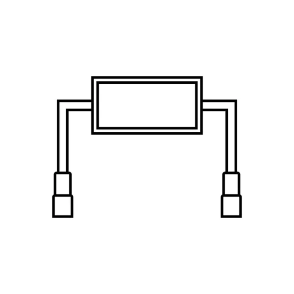 Значок Білборду Векторна Ілюстрація Дизайну Логотипу — стоковий вектор
