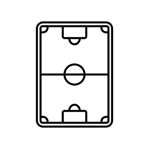 Fußballfeld Symbol Vektor Vorlage Illustration Logo Design — Stockvektor
