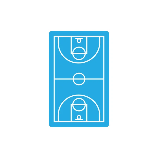 Μπάσκετ Δικαστήριο Εικονίδιο Διάνυσμα Πρότυπο Εικονογράφηση Λογότυπο Σχεδιασμό — Διανυσματικό Αρχείο
