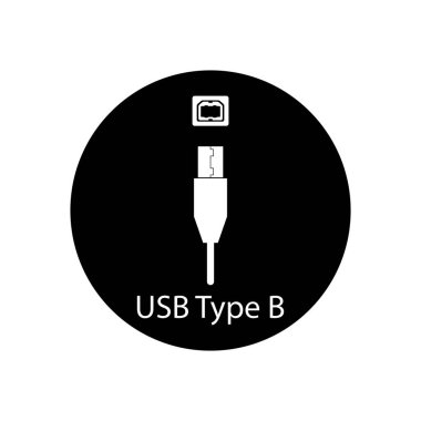 usb simge vektör şablonu illüstrasyon logo tasarımı