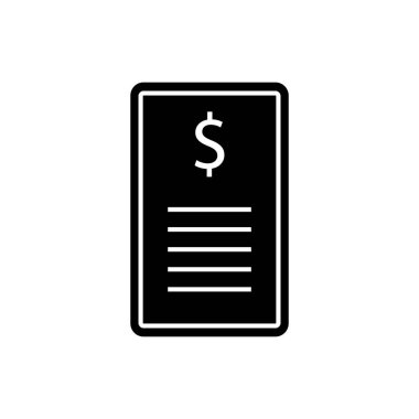 Bill kağıt simgesi vektör şablonu çizim logosu tasarımı