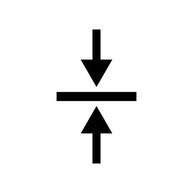 hizalanmış simge vektör şablonu çizim logosu tasarımı